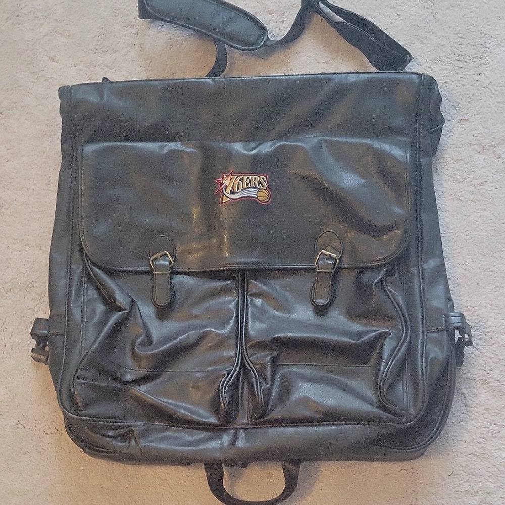 Black 76ers Men's Suit Bag